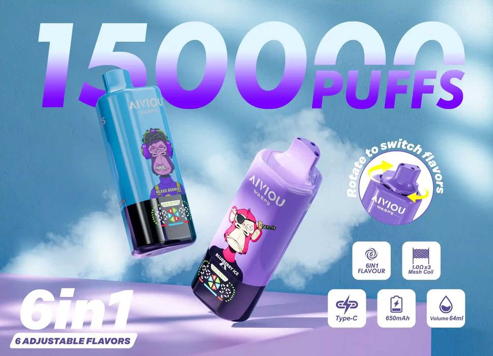 Vape Waspe 150.000 Puffuri 6 in 1