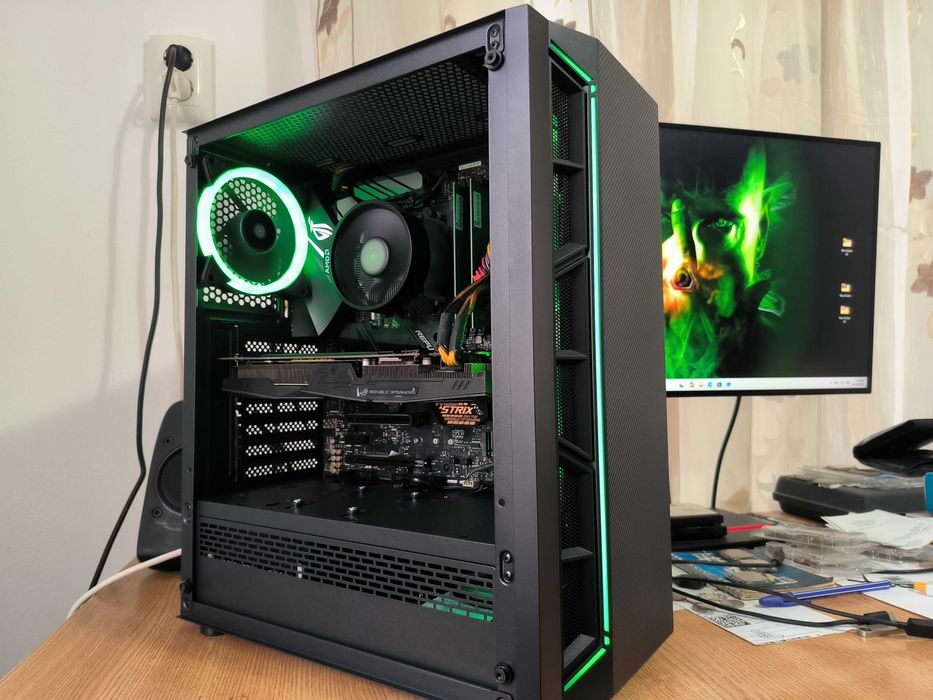Unitate PC GAMING Ryzen 7 2700x 4.3Ghz/16GB DDR4/STRIX GTX1060 6GB/SSD 240GB/HDD 1.5TB