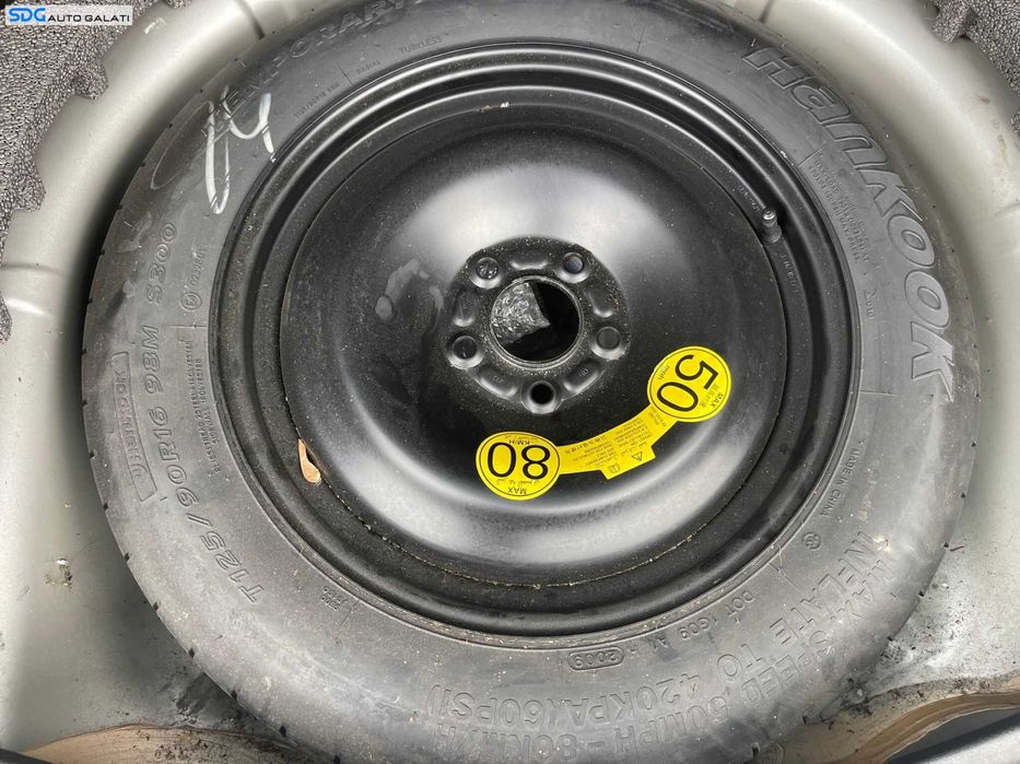 Janta Roata Rezerva Slim Tabla T 125 90 16 R16 Ford S-Max 2006 - 2014 Cod 6G92-1A479-AA [B4793]