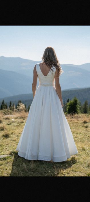 Rochie de mireasa din tafta, inaltime 1,80 m