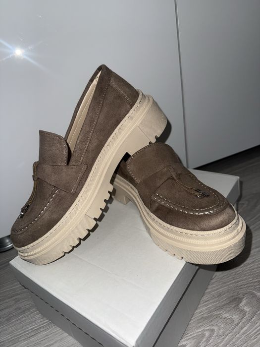 Mocasini / loafersi , maro-bej