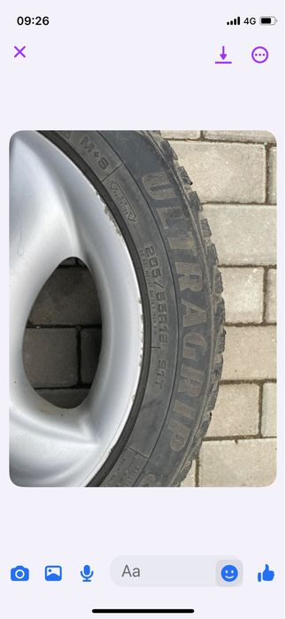 Vand un set de roti pe 16 cu jante