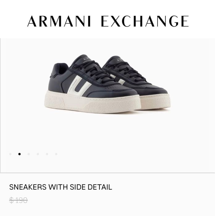 Оригинал Armani Exchange мужские кроссовки