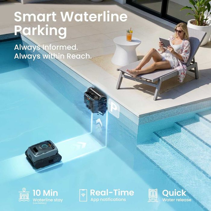 Беспроводной пылесос для бассейна Aiper Scuba S3 Robotic Pool Cleaner!