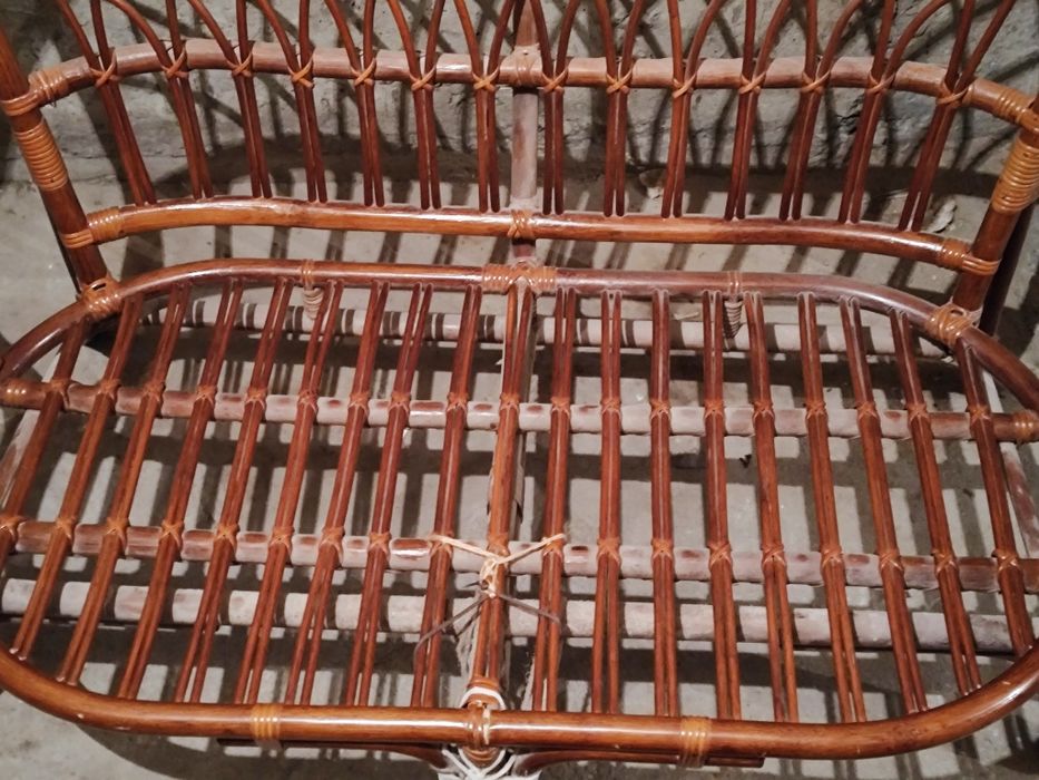 Градинска Плетена мебел диван