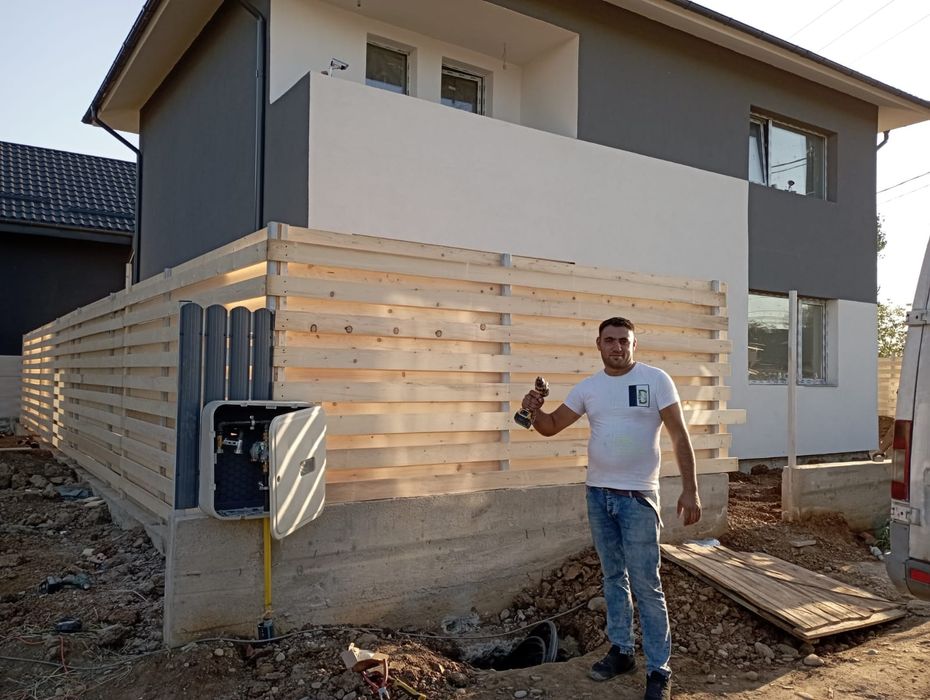 Garduri din sipca metalica, panouri stil jaluzele, tabla cutata, plasă