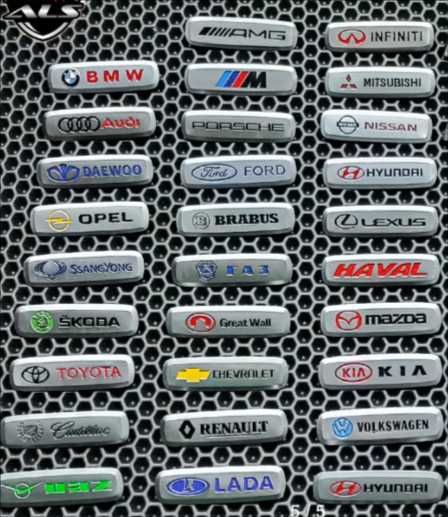 Метално лого за всички марки за стелки BMW Mercedes Audi Tesla AMG M