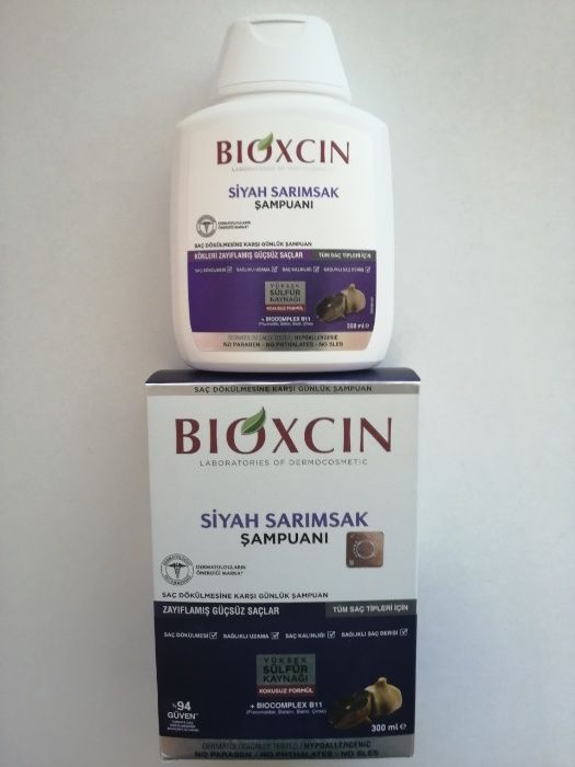 BIOXCIN/Шампоан/Против Косопад/Черен чесън/Грижа за косата/Козметика