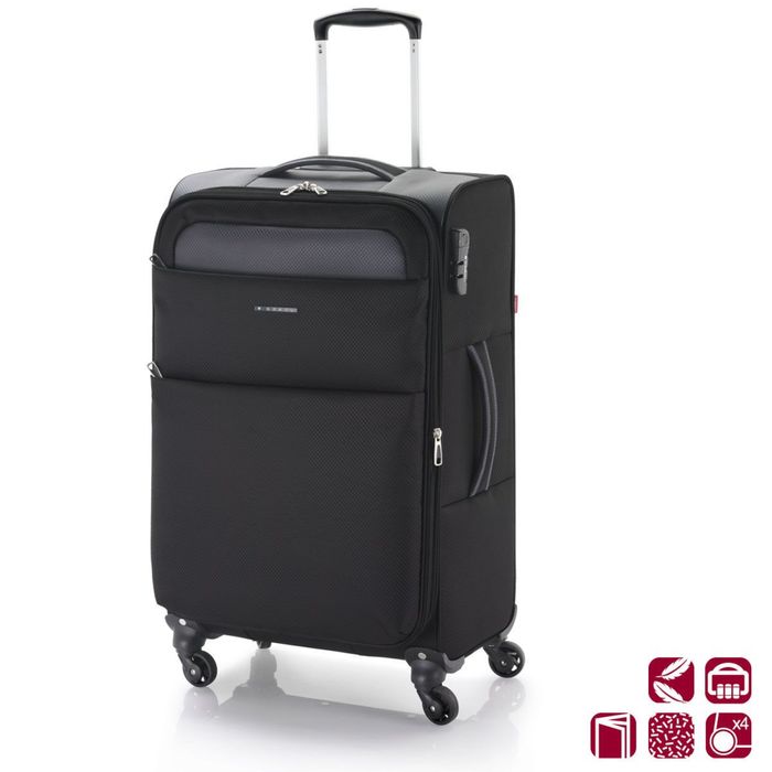 Запазен куфар Gabol, 61 литра, два цвята син и черен