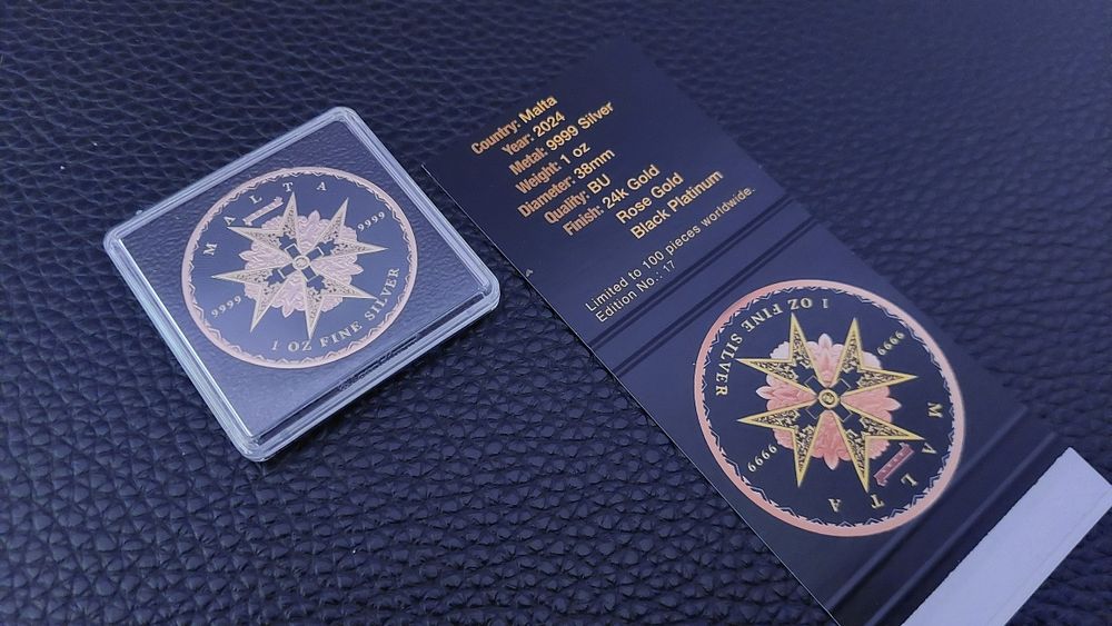 Лимитирана сребърна монета Малтийски кръст 2024