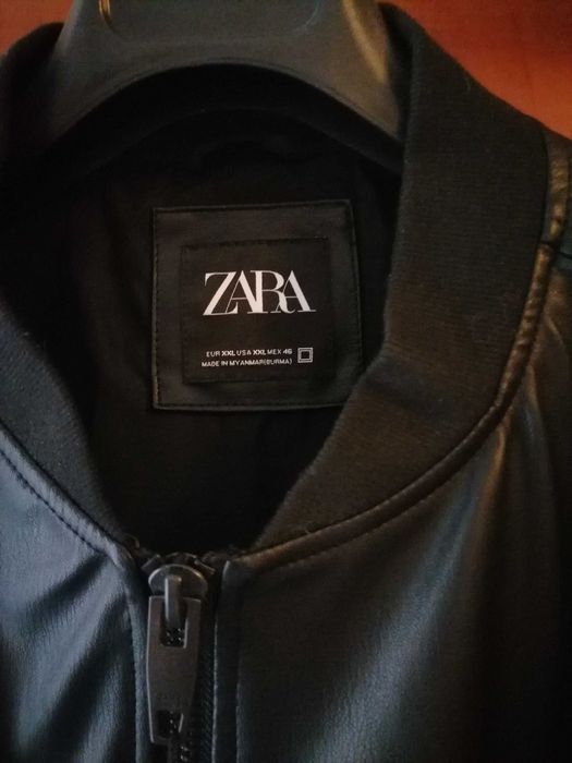 Zara  geaca neagră barbati - Noua