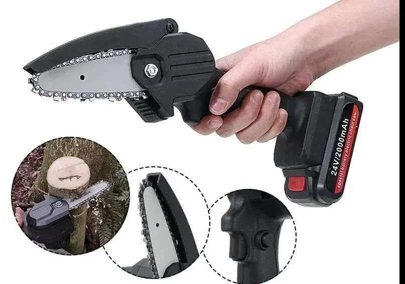 Мини электрический бензопила