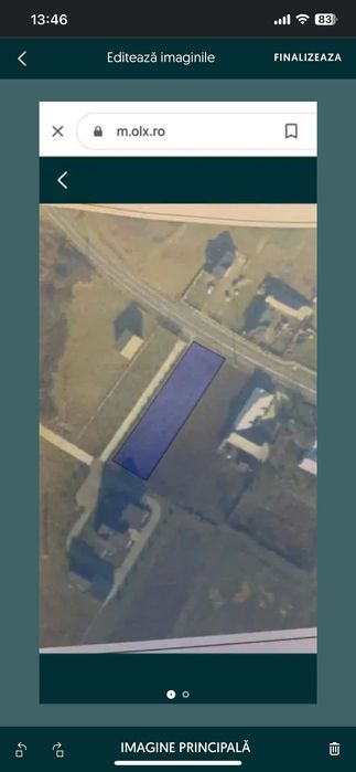 Teren intravilan, 1250 mp intabulat, loc. Braiesti, str. Principala