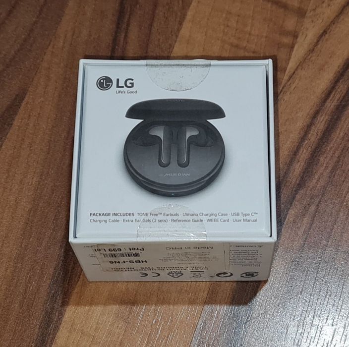 Casti wireless bluetooth originale LG Tone Earbuds TWS Samsung iPhone