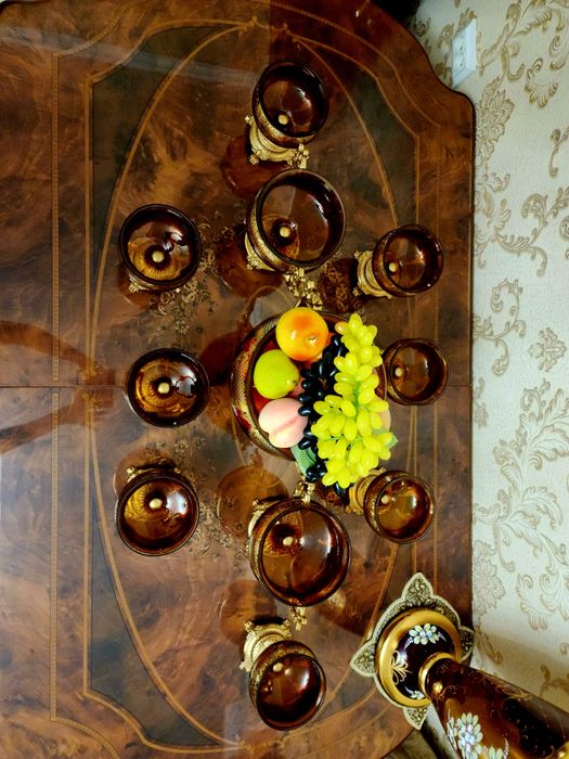 Богемия. Шикарные вазочки.  Дёшево !