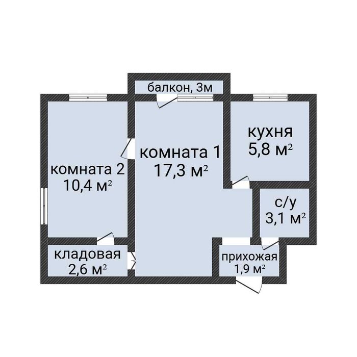 2-комнатная кв. в центре