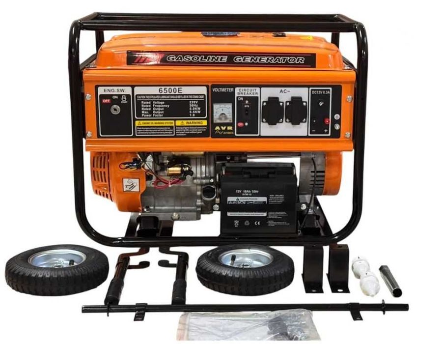 Генератор за ток 6500E, бензинов, монофазен, AVR, електрически стартер