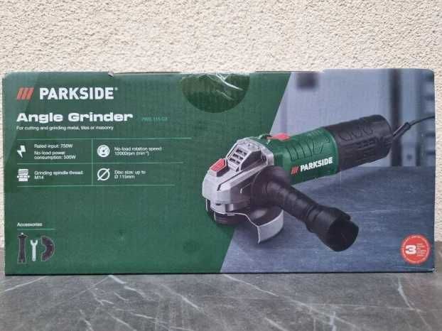 Polizor unghiular PARKSIDE PWS 115 C3, 750 W