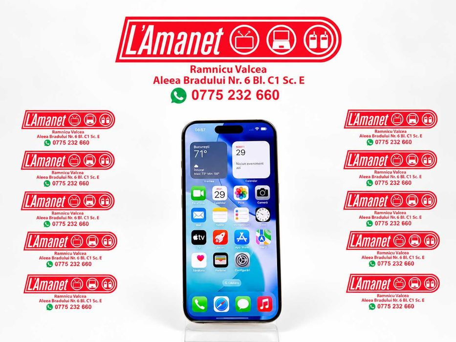 iPhone 16 Pro Natural Titanium 128Gb Neverlocked Stare Buna