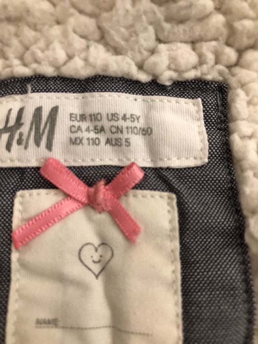 Яке h&m за момиче 110 р-р (4-5 г.)