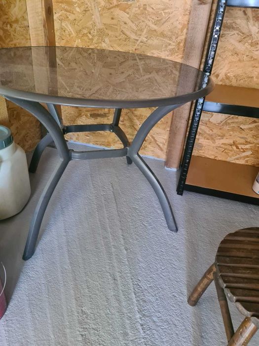 Vand masa rotunda sticla