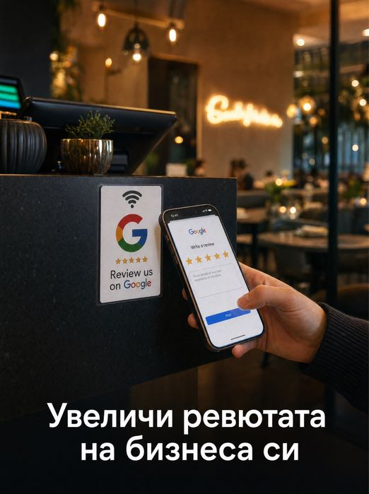 NFC карти за Google Reviews