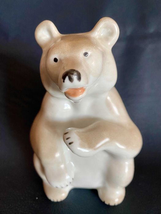 статуэтка медведь дфз вербилки 1950 гг редкая