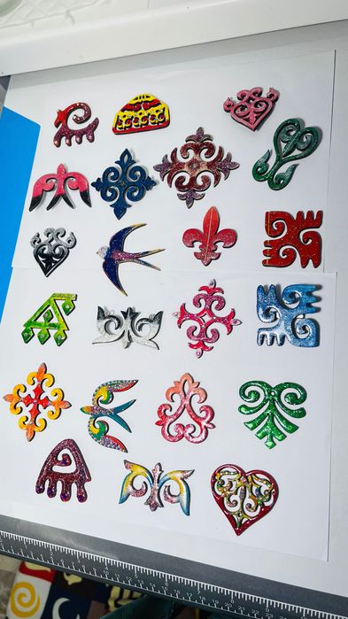 Этно брошь ручная работа