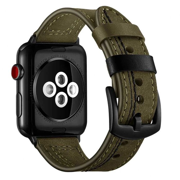 Curea din piele ceas Apple Watch 10 9 8 7 6 5 SE 42mm 44mm 45mm