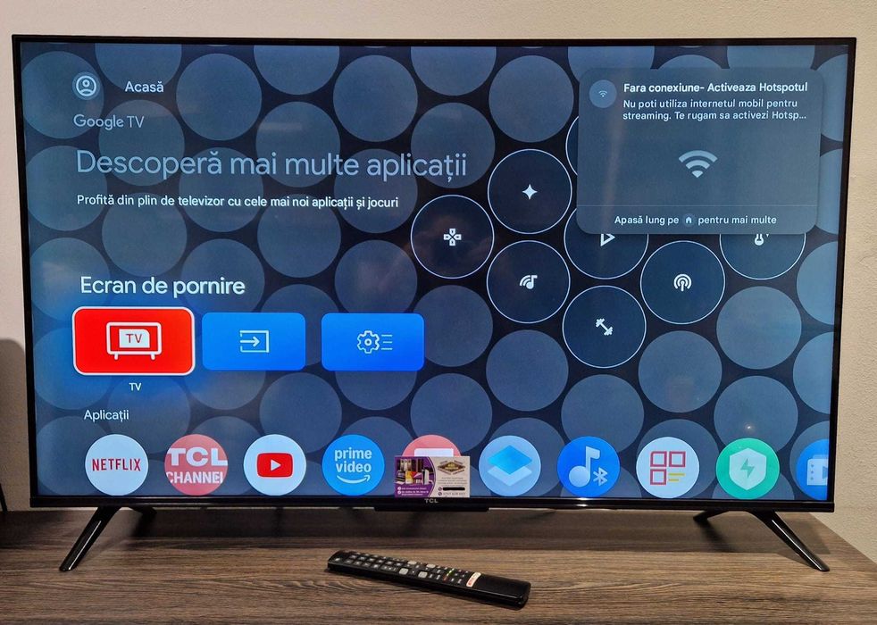 Televizor LED Smart TCL 43P635, Ultra HD (4K TV), 108cm, GoogleTV