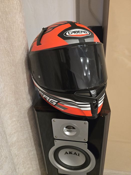 Casca integrala Caberg model Avalon X SV Kira L7 negru/gri/rosu fluor