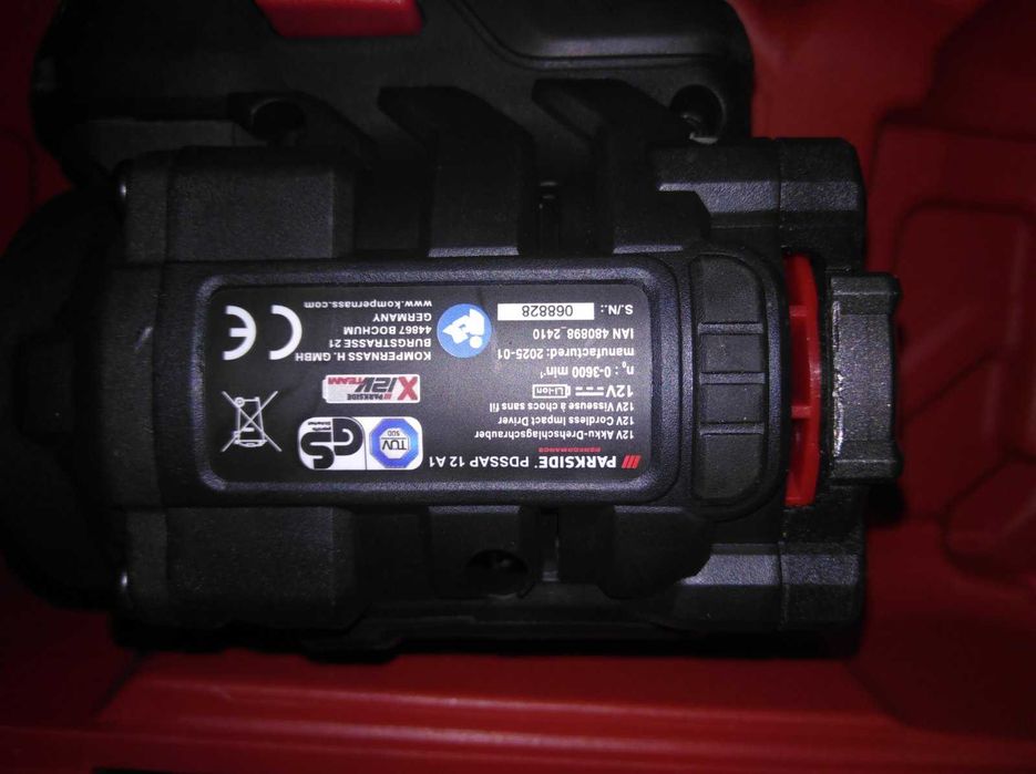 Импакт Parkside 70 Nm 12V  - нов, гаранция 5г Лидл БГ - Комплект с 5Ач бат.
