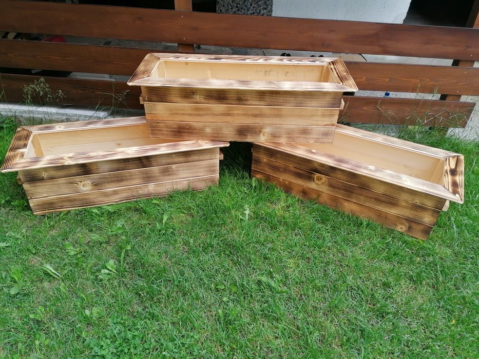 Дървени Кашпи размери по поръчла