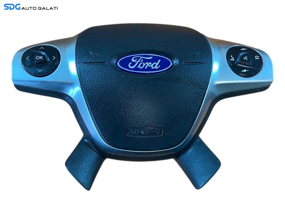 Airbag De Pe Volan 4 Spite Ford C-Max 2010 - 2018 Cod EM51-R042B85-AA DM5T14K147DA [L8124]