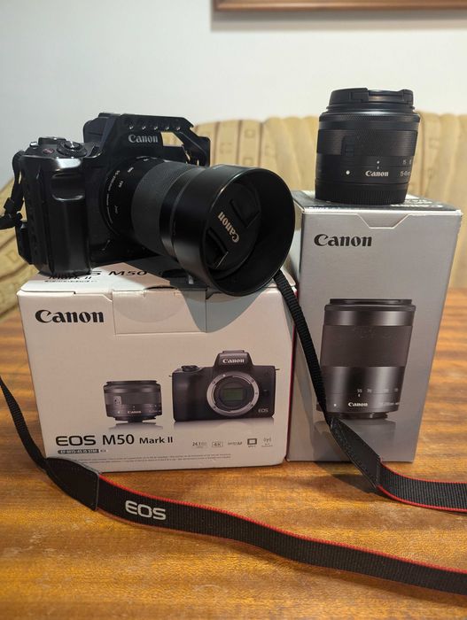 Canon EOS M50 Mark II + Canon EF-M 18-150mm + Canon EF-M 15-45mm