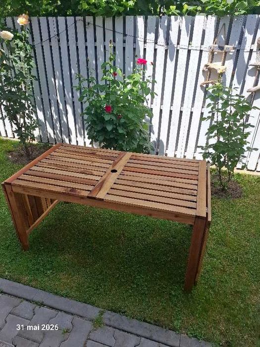 Vand masa de exterior extensibila din lemn, Ikea