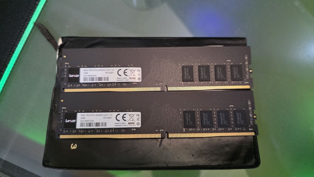 ОЗУ оперативная память Lexar DDR4 8х2 16gb 3200mhz. Возможен обмен. До