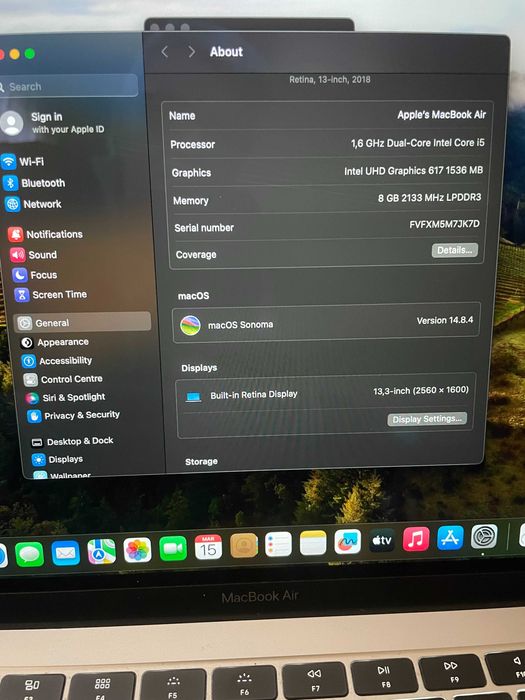 13" Core i5 MacBook Air А1932 (2019) Silver