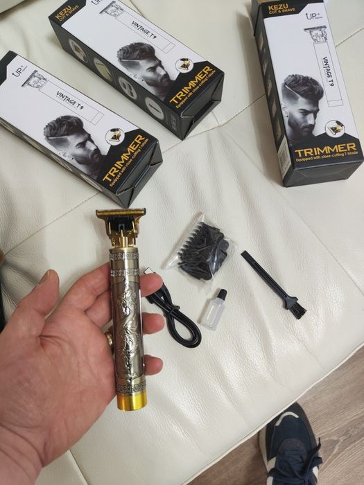 Mașină de tuns ras contur barba / Model Retro Metalica