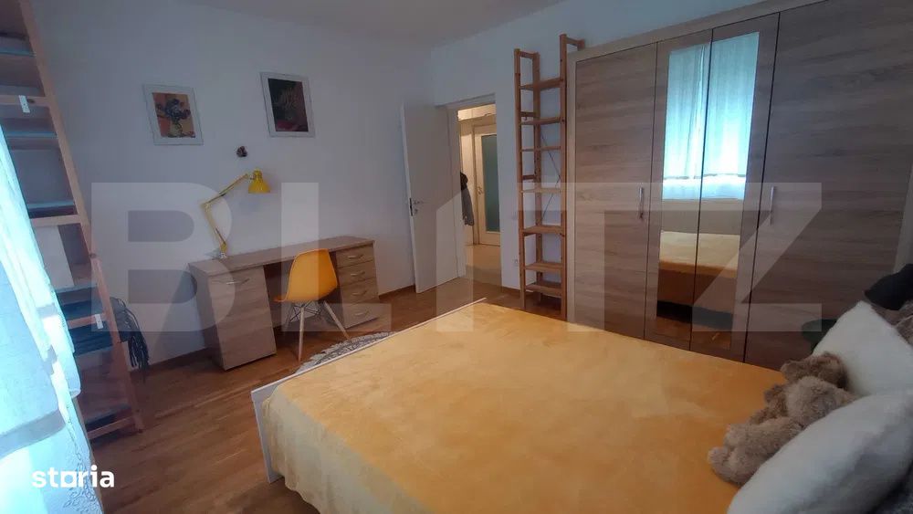 Aparatment 4 camare, semidecomandat, cu gradina de 144 mp, Europa