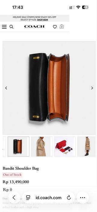 Продаю сумку Coach Bandit Calf