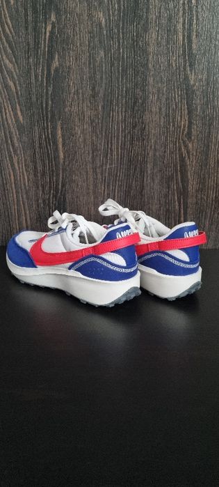 Nike Men Waffle Debut Swoosh White Blue