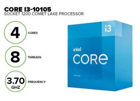 Процессор Intel Core i3 10105, 4/8 LGA1200