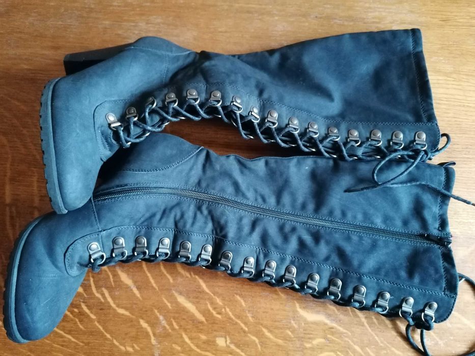 Cizme de dama culoare neagra din piele