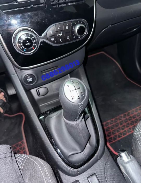 Скоростен лост кожен шит + маншон за Renault clio,megane,scenic,kango
