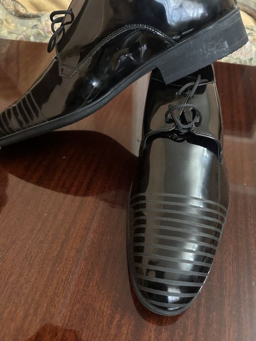 Кожанные стильные туфли