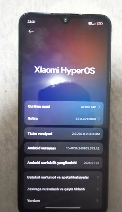 Redmi 14c kafolat bilan