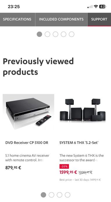 Teufel DVD Receiver CP5100 DR Amplificator 5.1 5x80W Player HDMI USB Preț de MAGAZIN 879€