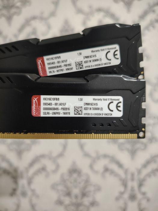 DDR3 16 ГБ HyperX 2х8Gb 1600 МГц Dual Channel