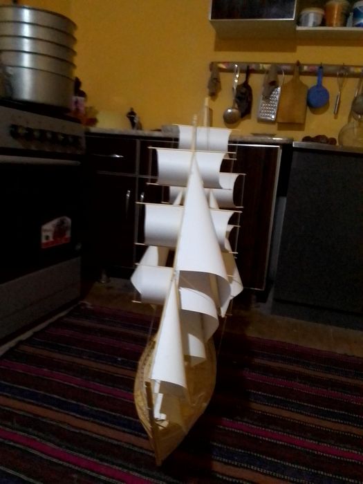 Suviner Kemalar 80 sm. Антикварные сувенирная карабл